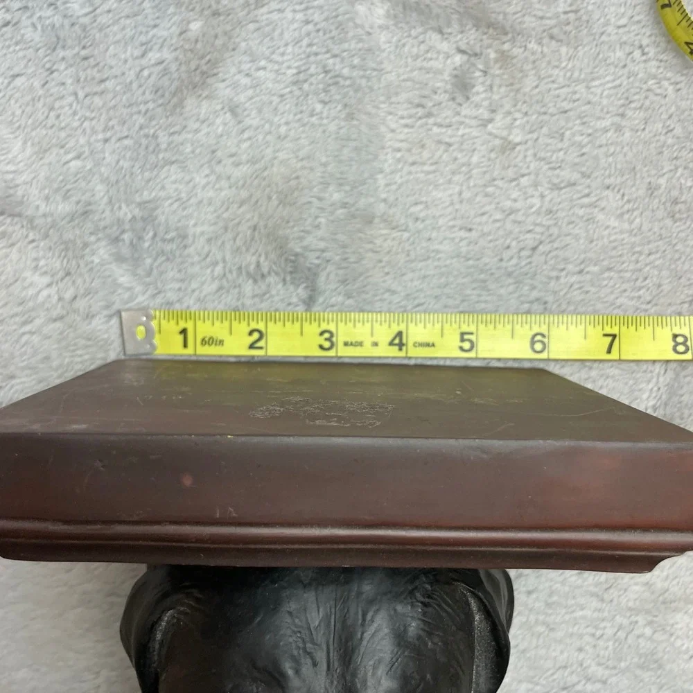 Vtg The Stone Bunny Black Lab‎ Wall Shelf 1995 Artist Signed Numbered Labrador